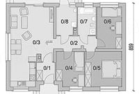 Схема коттеджа 2 Sezam