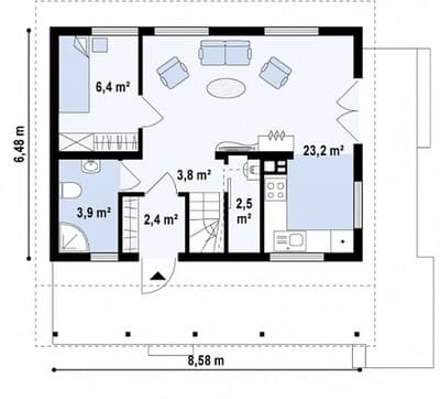 План первого этажа